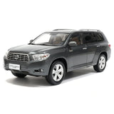 [OEM] 1:18 Toyota 2009 Highlander harmaa pienoismalli Die-Cast
