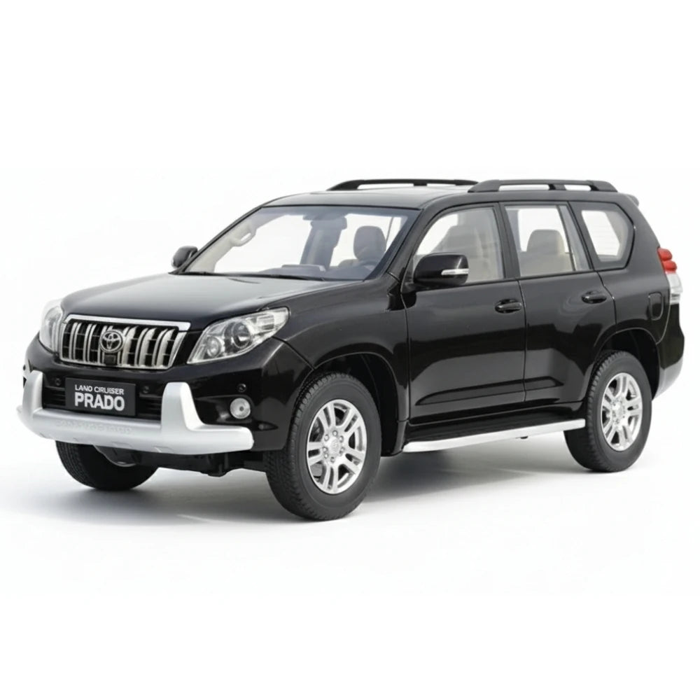 [OEM] 1:18 Toyota 2009 Land Cruiser Prado Black Model Car Die-Cast