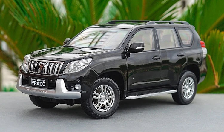 [OEM] 1:18 Toyota 2009 Land Cruiser Prado Black Model Car Die-Cast