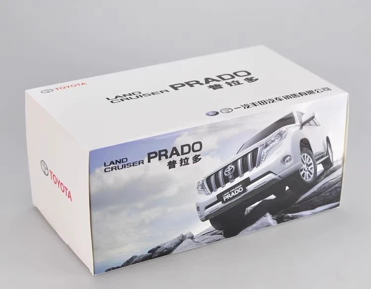 [OEM] 1:18 Toyota 2009 Land Cruiser Prado nero Line modellino di auto Die-Cast
