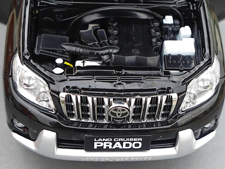 [OEM] 1:18 Toyota 2009 Land Cruiser Prado nero Line modellino di auto Die-Cast