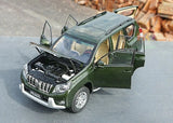 [OEM] 1:18 Toyota 2009 Land Cruiser Prado vihreä pienoismalli Die-Cast