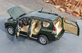 [OEM] 1:18 Toyota 2009 Land Cruiser Prado vihreä pienoismalli Die-Cast