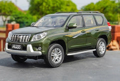 [OEM] 1:18 Toyota 2009 Land Cruiser Prado Green Line Model Car Die-Cast