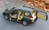 [OEM] 1:18 Toyota 2009 Land Cruiser Prado Green Line Model Car Die-Cast