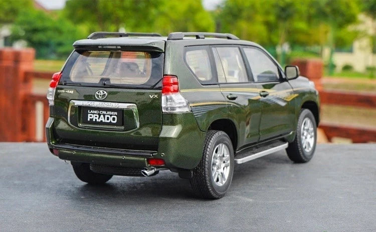 [OEM] 1:18 Toyota 2009 Land Cruiser Prado Green Line Model Car Die-Cast