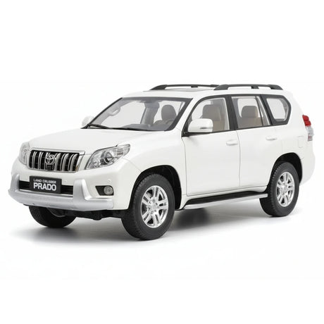 [OEM] 1:18 Toyota 2009 Land Cruiser Prado White Model Car Die-Cast