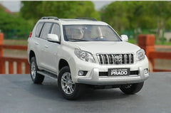 [OEM] 1:18 Toyota 2009 Land Cruiser Prado White Model Car Die-Cast