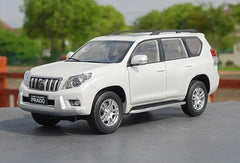 [OEM] 1:18 Toyota 2009 Land Cruiser Prado White Model Car Die-Cast