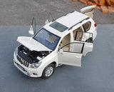 [OEM] 1:18 Toyota 2009 Land Cruiser Prado valkoinen pienoismalli Die-Cast