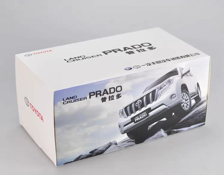 [OEM] 1:18 Toyota 2009 Land Cruiser Prado vit Line modellbil Die-Cast
