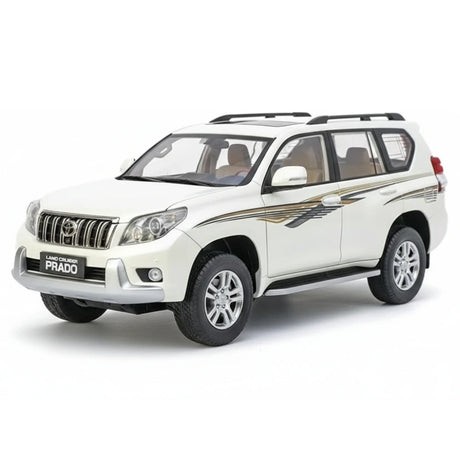 [OEM] 1:18 Toyota 2009 Land Cruiser Prado vit Line modellbil Die-Cast