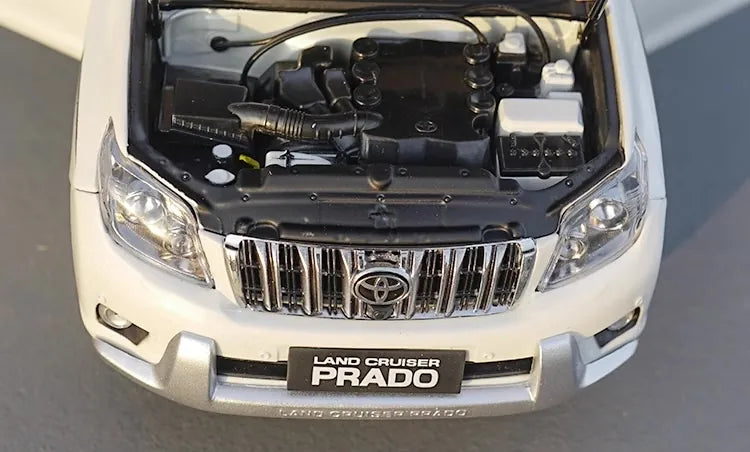 [OEM] 1:18 Toyota 2009 Land Cruiser Prado White Line Model Car Die-Cast
