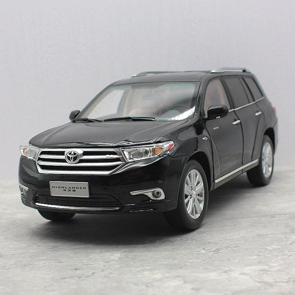 [OEM] 1:18 Toyota 2012 Highlander nero modellino di auto Die-Cast