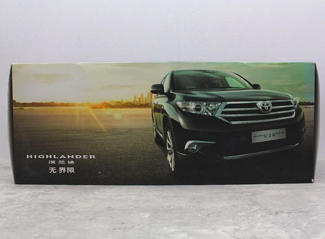 [OEM] 1:18 Toyota 2012 Highlander Black Model Car Die-Cast