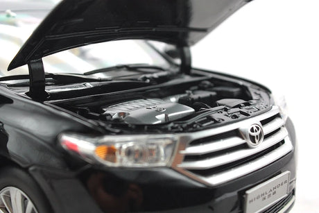 [OEM] 1:18 Toyota 2012 Highlander Black Model Car Die-Cast