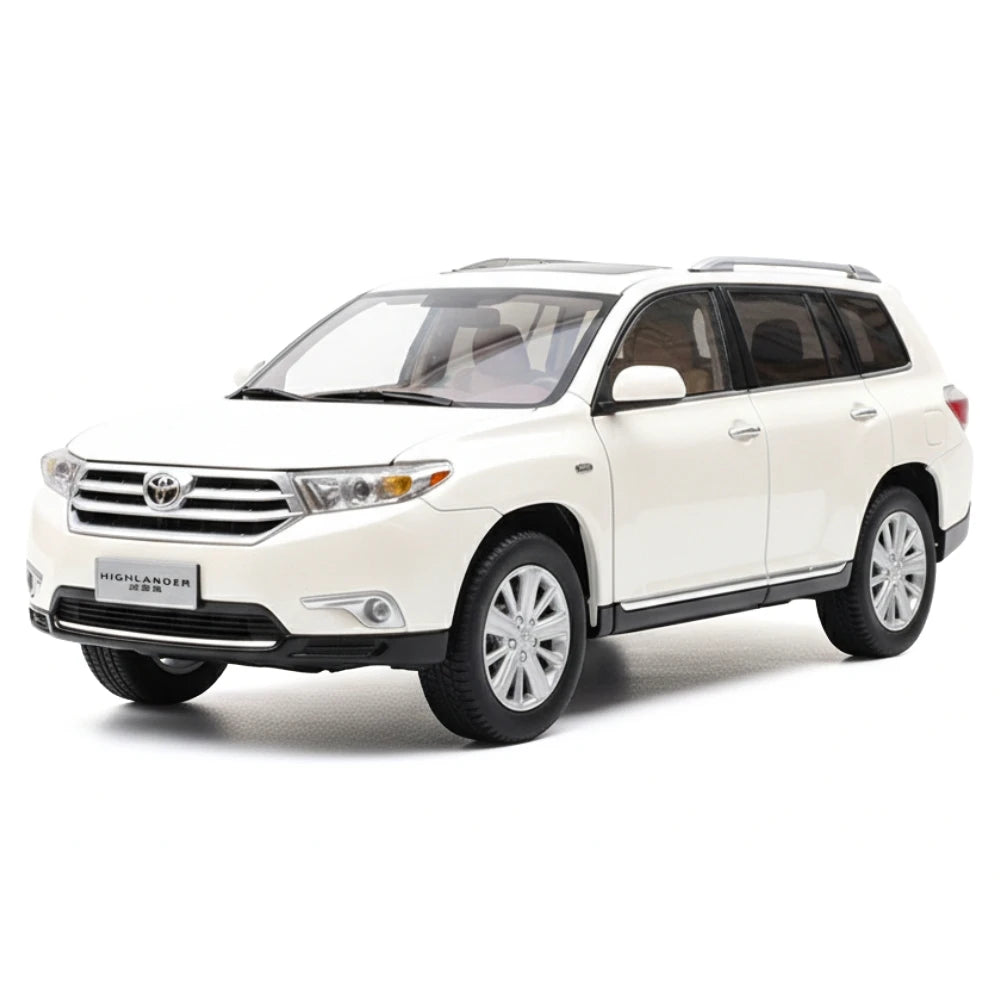 [OEM] 1:18 Toyota 2012 Highlander White Model Car Die-Cast
