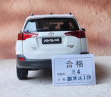 [OEM] 1:18 Toyota 2013 RAV4 bianco modellino di auto Die-Cast