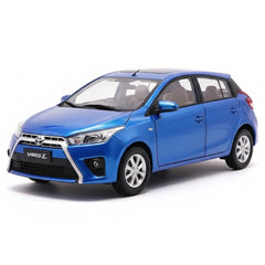 [OEM] 1:18 Toyota 2013 Yaris blu modellino di auto Die-Cast
