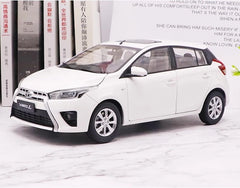 [OEM] 1:18 Toyota 2013 Yaris White Model Car Die-Cast