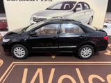 [OEM] 1:18 Toyota 2014 Corolla 10th Black Model Car Die-Cast
