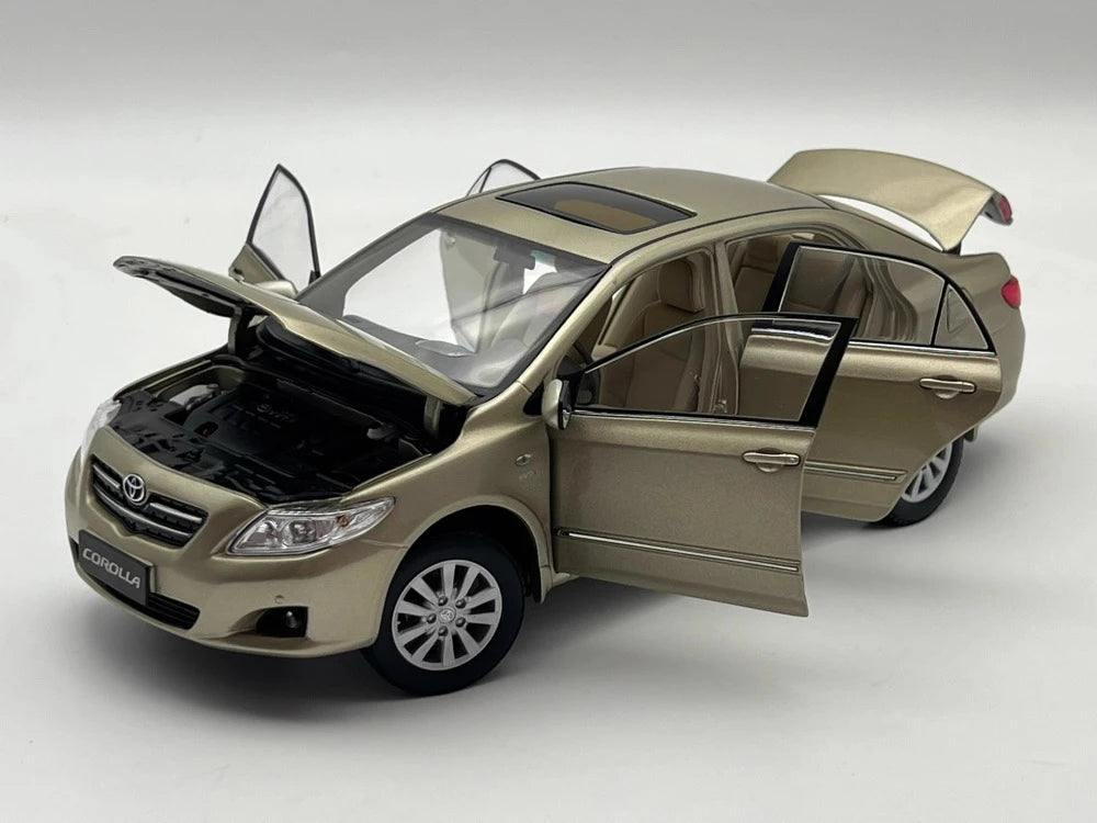 [OEM] 1:18 Toyota 2014 Corolla 10th Gold Model Car Die-Cast