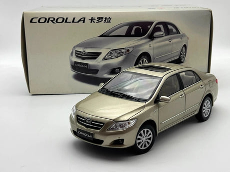 [OEM] 1:18 Toyota 2014 Corolla 10th guld modellbil Die-Cast