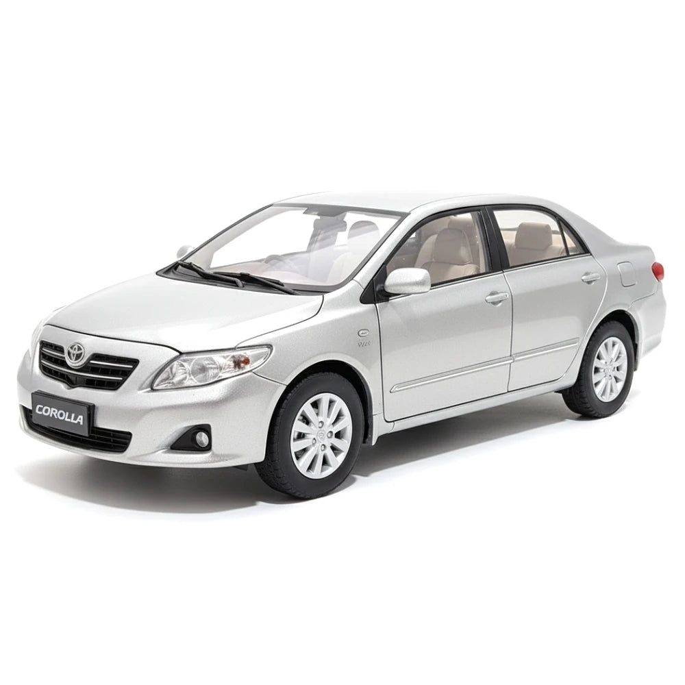 [OEM] 1:18 Toyota 2014 Corolla 10th Silver Model Car Die-Cast