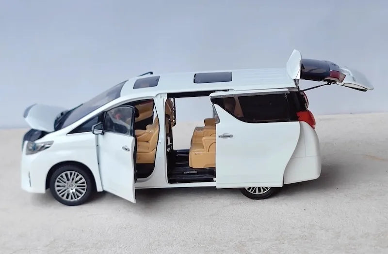 [OEM] 1:18 Toyota 2015 Alphard bianco modellino di auto Die-Cast