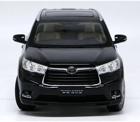 [OEM] 1:18 Toyota 2015 Highlander svart modellbil Die-Cast