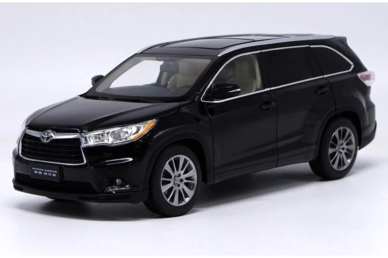 [OEM] 1:18 Toyota 2015 Highlander nero modellino di auto Die-Cast