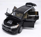 [OEM] 1:18 Toyota 2015 Highlander zwart modelauto Die-Cast