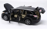 [OEM] 1:18 Toyota 2015 Highlander zwart modelauto Die-Cast