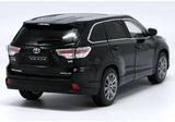 [OEM] 1:18 Toyota 2015 Highlander zwart modelauto Die-Cast