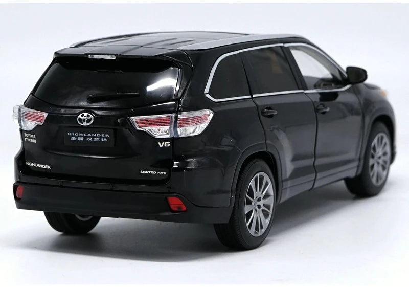 [OEM] 1:18 Toyota 2015 Highlander nero modellino di auto Die-Cast