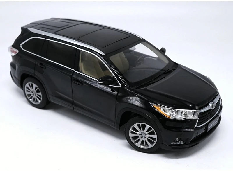 [OEM] 1:18 Toyota 2015 Highlander nero modellino di auto Die-Cast