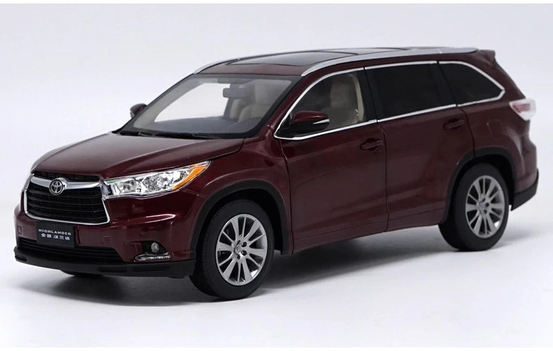 [OEM] 1:18 Toyota 2015 Highlander Red Model Car Die-Cast