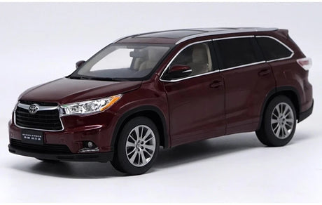 [OEM] 1:18 Toyota 2015 Highlander röd modellbil Die-Cast