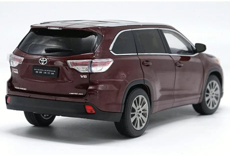 [OEM] 1:18 Toyota 2015 Highlander röd modellbil Die-Cast