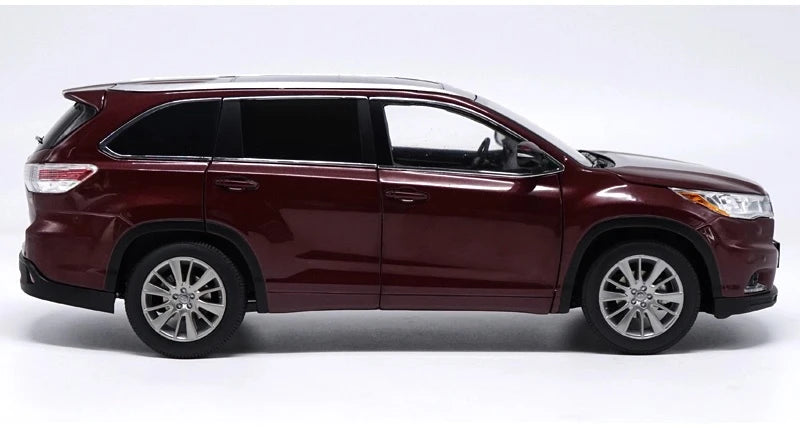 [OEM] 1:18 Toyota 2015 Highlander rosso modellino di auto Die-Cast