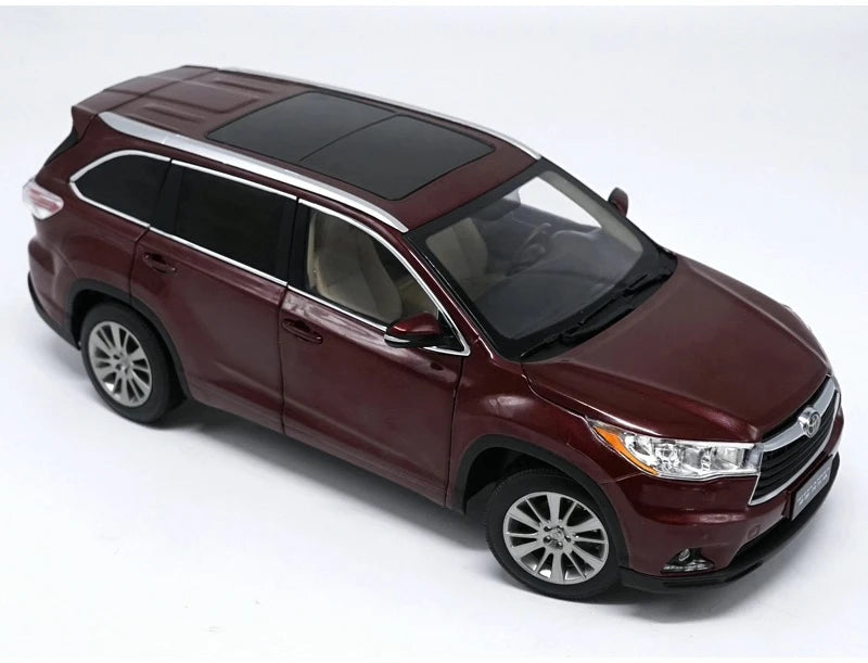[OEM] 1:18 Toyota 2015 Highlander Red Model Car Die-Cast