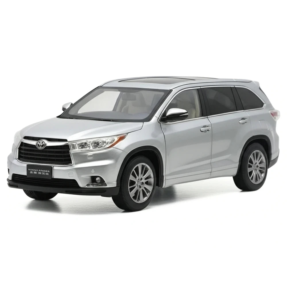 [OEM] 1:18 Toyota 2015 Highlander Silver Model Car Die-Cast