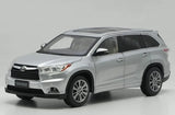 [OEM] 1:18 Toyota 2015 Highlander Silver Model Car Die-Cast