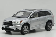 [OEM] 1:18 Toyota 2015 Highlander Silver Model Car Die-Cast