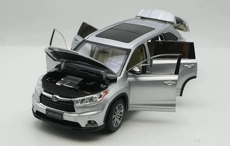 [OEM] 1:18 Toyota 2015 Highlander Silver Model Car Die-Cast