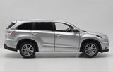 [OEM] 1:18 Toyota 2015 Highlander Silver Model Car Die-Cast