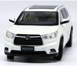 [OEM] 1:18 Toyota 2015 Highlander White Model Car Die-Cast