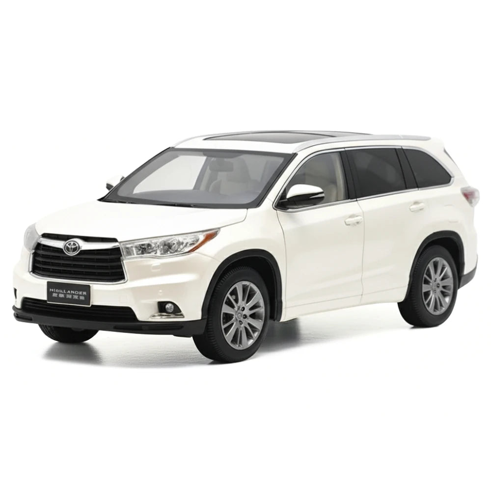 [OEM] 1:18 Toyota 2015 Highlander White Model Car Die-Cast