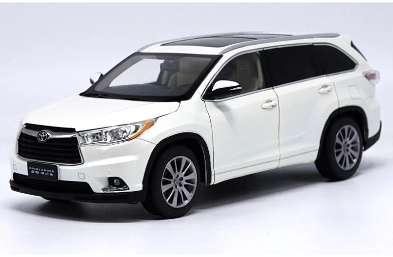 [OEM] 1:18 Toyota 2015 Highlander White Model Car Die-Cast