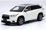 [OEM] 1:18 Toyota 2015 Highlander White Model Car Die-Cast